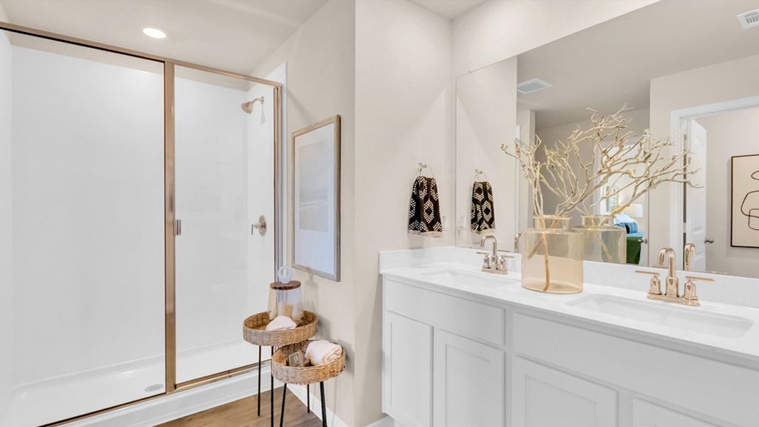 Representative furnished interior of a home built from the The Irvine by D.R. Horton in Monarch Ranch, Manor (Image 23). Representative furnished interior of a home built from the The Irvine by D.R. Horton in Monarch Ranch, Manor (Image 23).