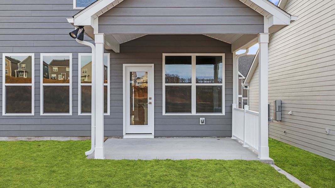 Exterior details and patio area of a home in Harrison Valley, Simpsonville (Image 23).