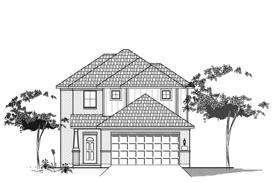 Representative rendering of the exterior for the Plan 1988 by Cyrene Homes (Image 1). Representative rendering of the exterior for the Plan 1988 by Cyrene Homes (Image 1).