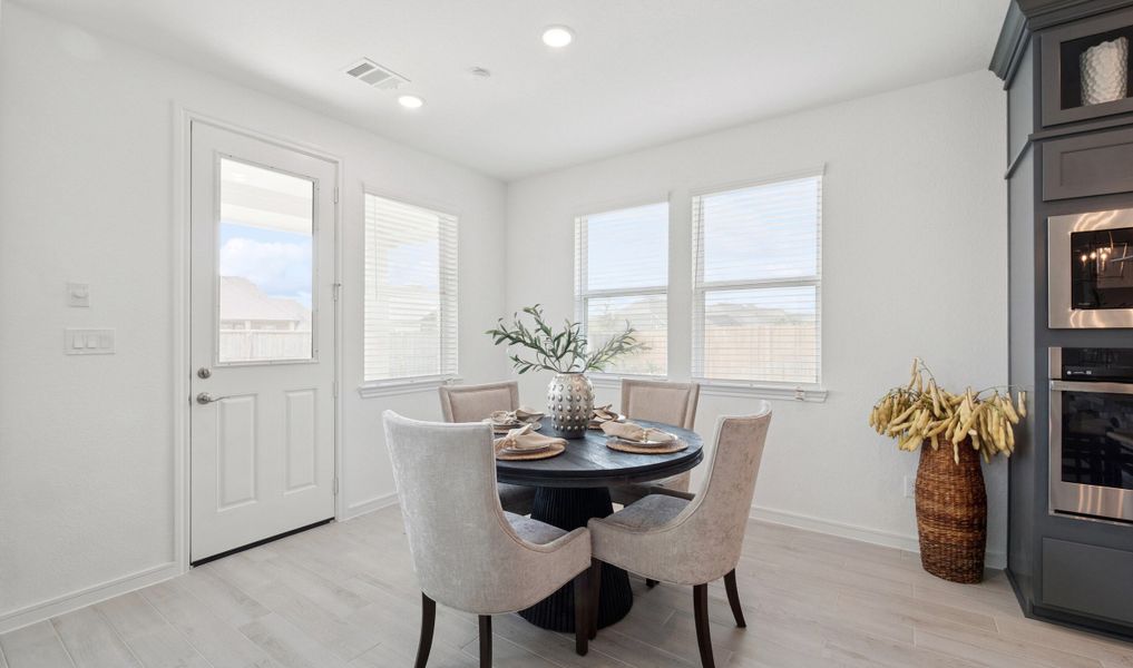 Dining area with access to covered patio