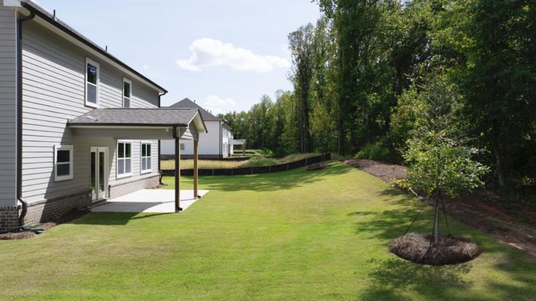 Exterior details and patio area of a home in Thalley Creek Estates, Cumming (Image 3). Exterior details and patio area of a home in Thalley Creek Estates, Cumming (Image 3).