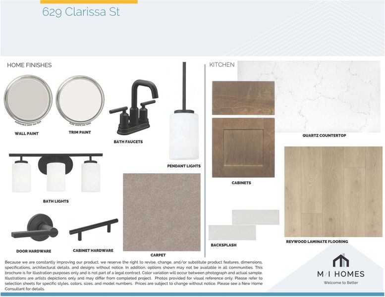 Sample of building materials used in homes in Colony at Cole Springs, Buda (Image 3).