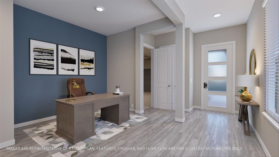 Furnished interior view inside a new home in La Segarra 40', Brookshire (Image 8).