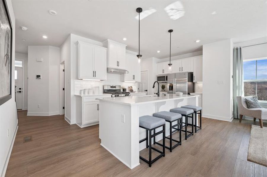 Furnished interior view inside a new home in Layton Hall, Mauldin (Image 2). Furnished interior view inside a new home in Layton Hall, Mauldin (Image 2).