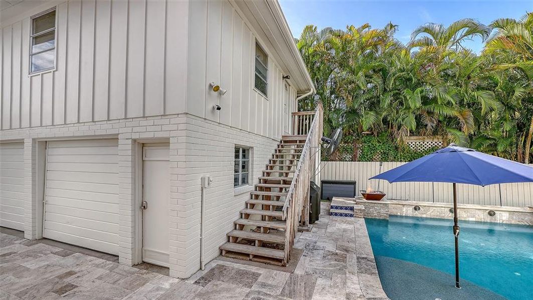 Exterior details and patio area of a home in , Sarasota (Image 27).