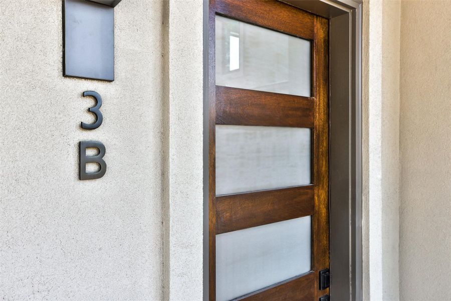 Exterior view of stucco siding