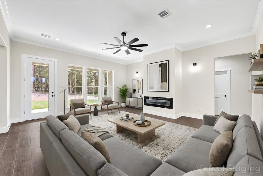Furnished interior view inside a new home in , Plantersville (Image 28).