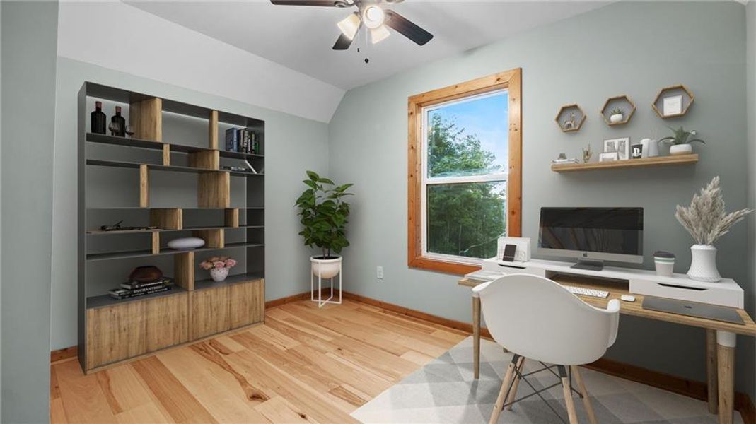 Furnished interior view inside a new home in , Ellijay (Image 18).