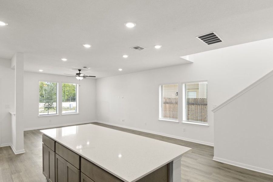 Representative furnished interior of a home built from the Oak by Pacesetter Homes in Blanco Vista, San Marcos (Image 11).