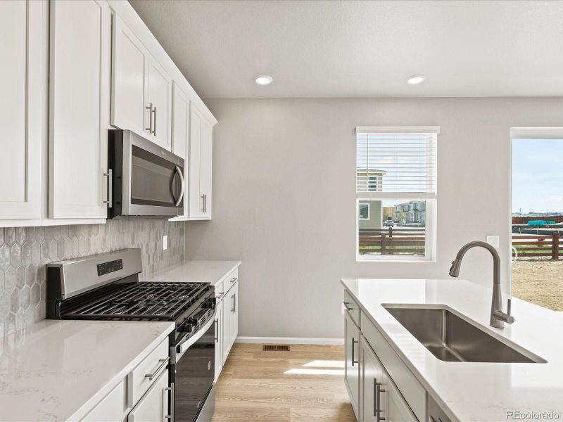 Furnished interior view inside a new home in Revere at Johnstown, Johnstown (Image 10). Furnished interior view inside a new home in Revere at Johnstown, Johnstown (Image 10).