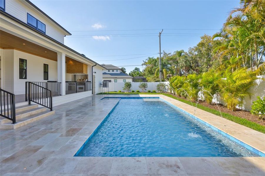 Exterior details and patio area of a home in , Tampa (Image 39).