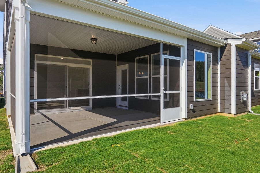 Exterior details and patio area of a home in Carrington, Stanley (Image 19). Exterior details and patio area of a home in Carrington, Stanley (Image 19).