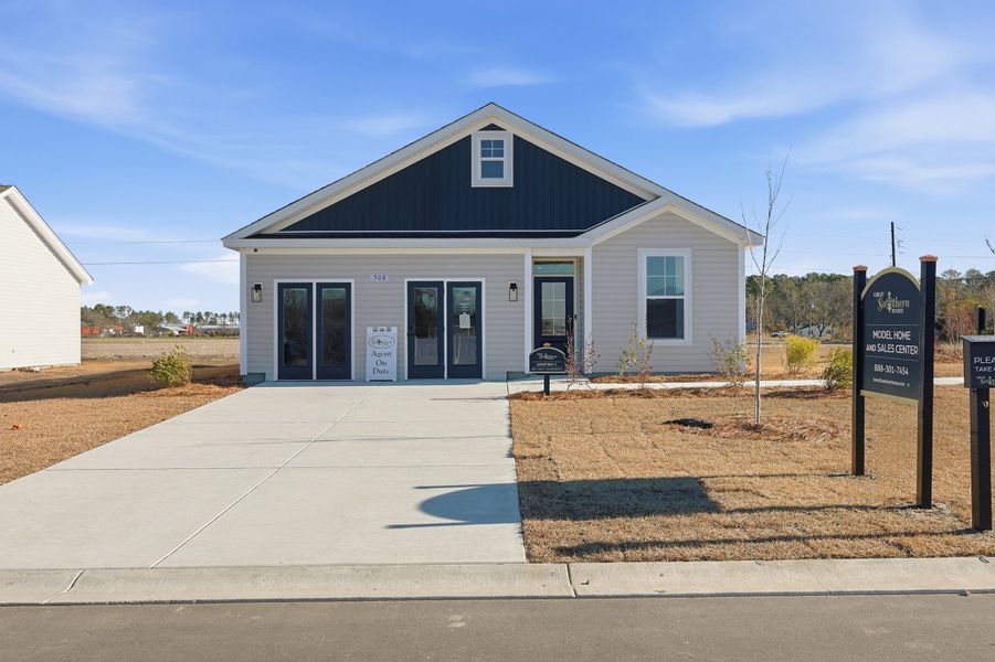 Representative exterior photo of a completed home built from the Courtney II by Great Southern Homes in Briarfield, Conway, SC (Image 28).