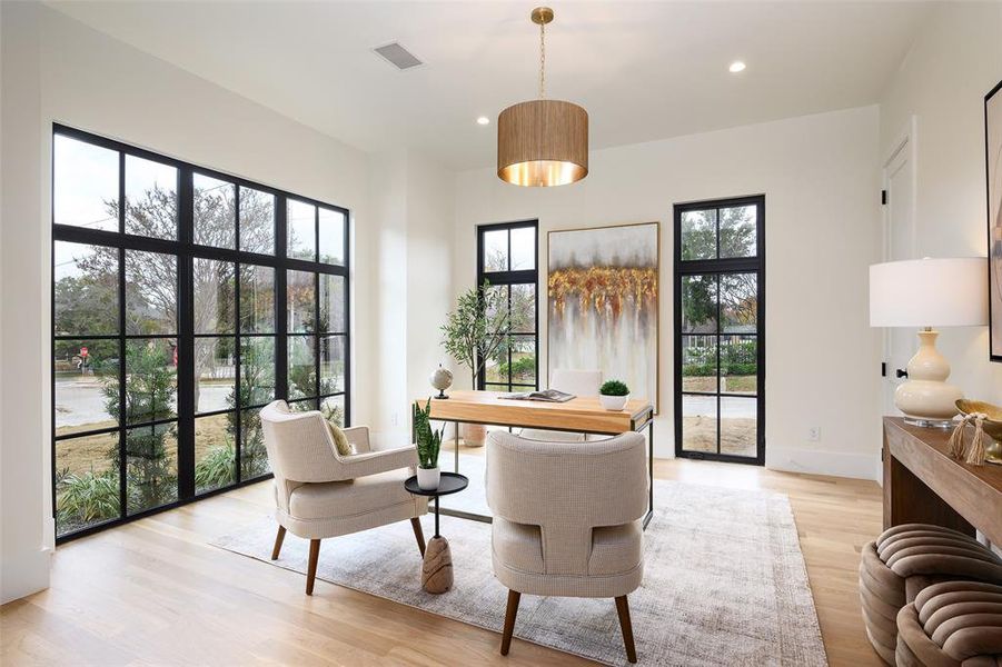 Furnished interior view inside a new home in , Dallas (Image 35).