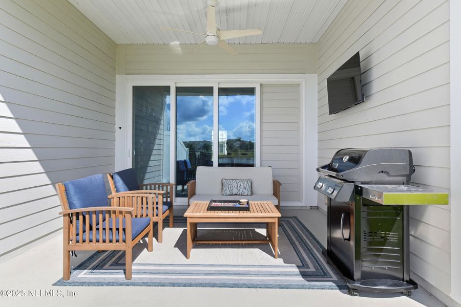 Exterior details and patio area of a home in , St. Johns (Image 1). Exterior details and patio area of a home in , St. Johns (Image 1).