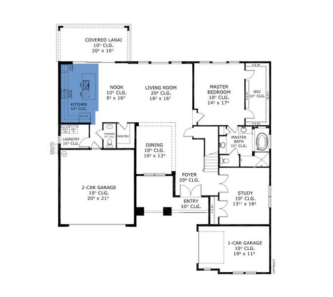 2D floor plan layout for the Brooke - Pinnacle Series | 80' Wide Lots by ICI Homes in Courtney Grove, St. Augustine, FL (Image 5).