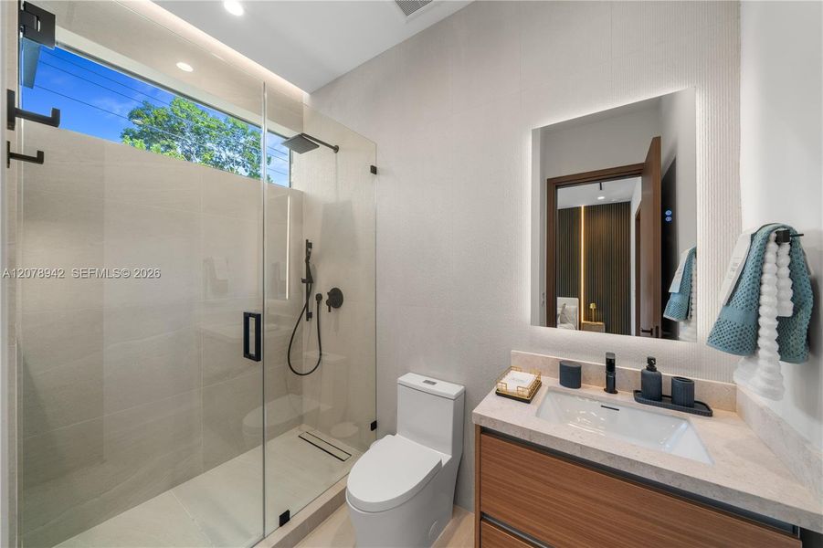 Furnished interior view inside a new home in , Miami (Image 17). Furnished interior view inside a new home in , Miami (Image 17).