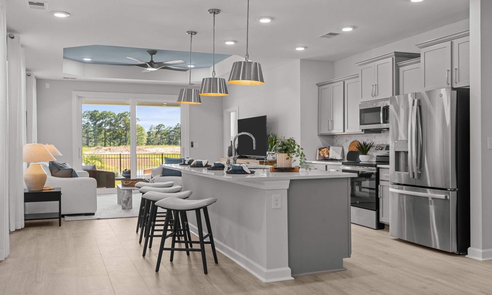 Representative furnished interior of a home built from the The Orchid by Chesapeake Homes in Traditions at Carolina Forest, Myrtle Beach (Image 9).