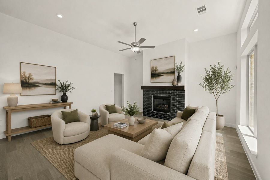 Furnished interior view inside a new home in Kentsdale Farms, DeSoto (Image 13). Furnished interior view inside a new home in Kentsdale Farms, DeSoto (Image 13).