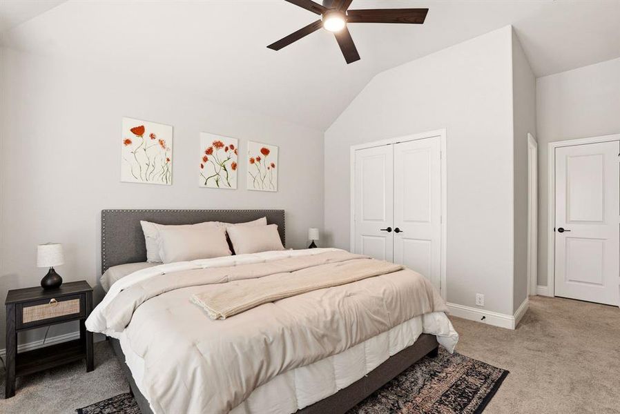 Furnished interior view inside a new home in Hayes Crossing, Midlothian (Image 10).