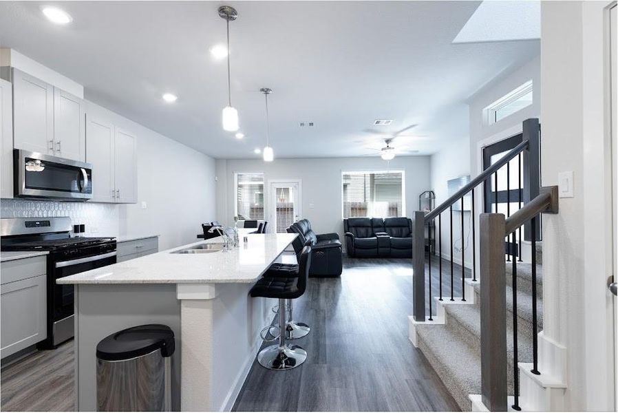 Furnished interior view inside a new home in , Houston (Image 10). Furnished interior view inside a new home in , Houston (Image 10).
