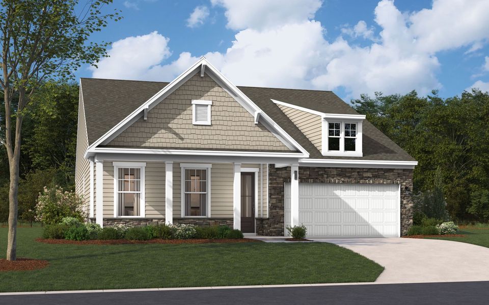 Representative exterior photo of a completed home built from the The Easton by Stanley Martin Homes in Heritage, Indian Trail, NC (Image 1).