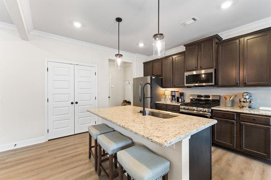 Furnished interior view inside a new home in Crofton Place Enclave, Snellville (Image 39).