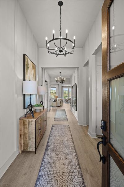 Furnished interior view inside a new home in Lariat, Liberty Hill (Image 45).