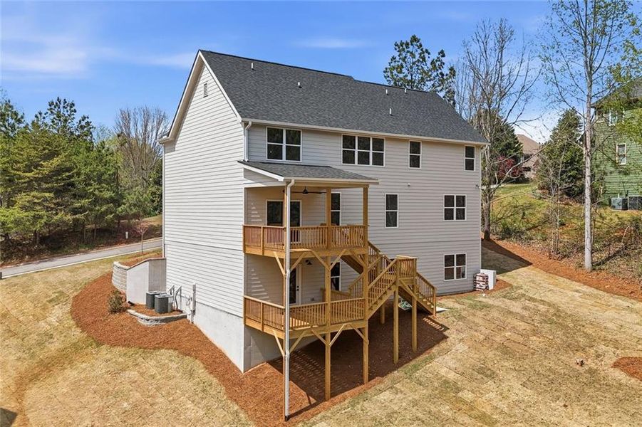 Exterior details and patio area of a home in , Dawsonville (Image 37).