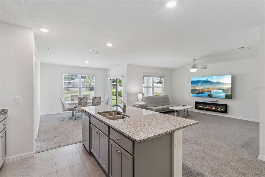 Furnished interior view inside a new home in Deer Run, Davenport (Image 6).
