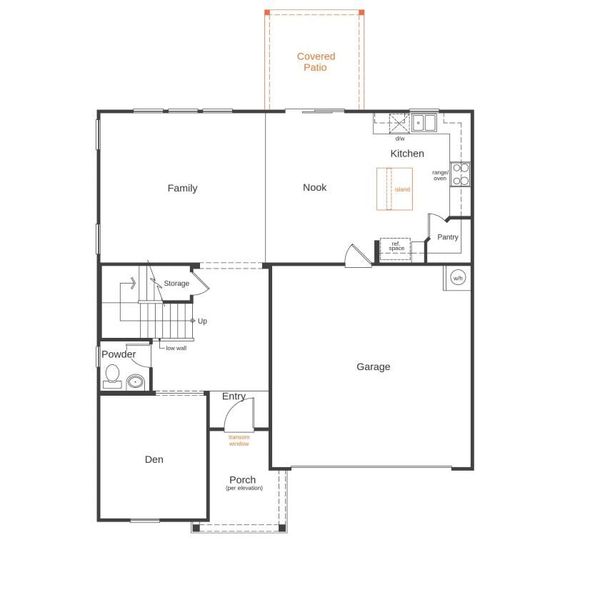 2D floor plan layout of this home in Bella Vista Heritage, Denver, NC (Image 2). 2D floor plan layout of this home in Bella Vista Heritage, Denver, NC (Image 2).