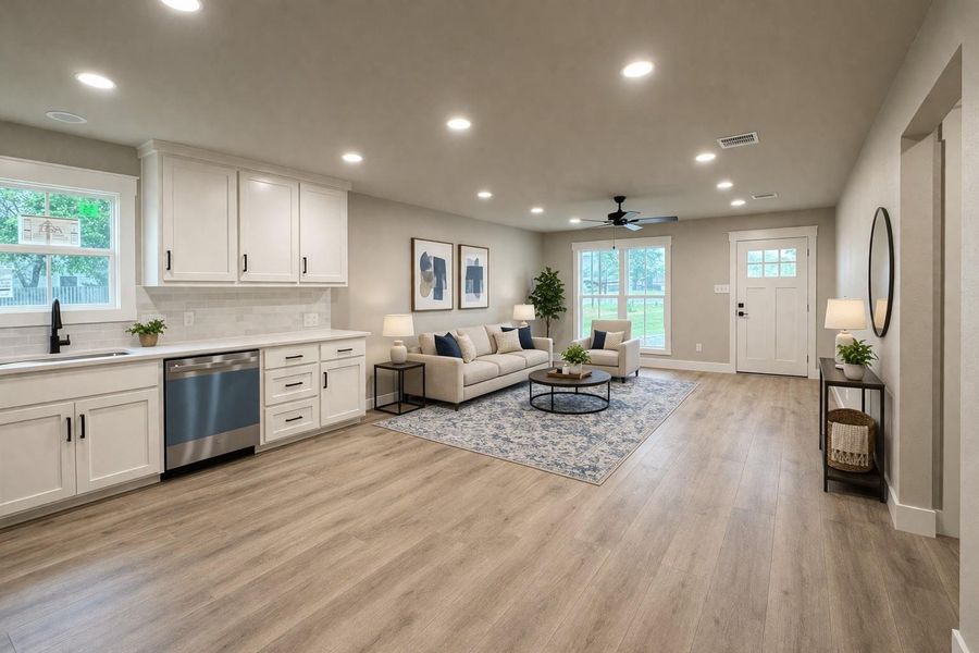 Furnished interior view inside a new home in , Franklin (Image 5).