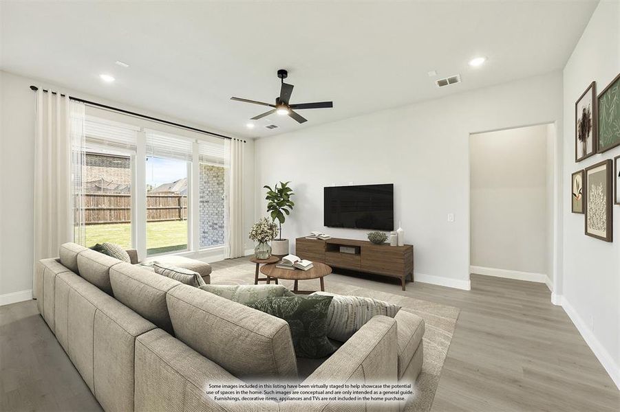 Furnished interior view inside a new home in Ridge Ranch Classic 50, Mesquite (Image 15). Furnished interior view inside a new home in Ridge Ranch Classic 50, Mesquite (Image 15).