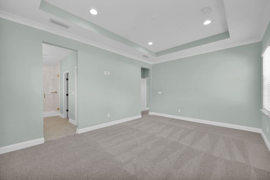 Representative unfurnished interior of a home built from the Crescent by Riverside Homes in Mariposa at EverRange, Jacksonville (Image 40).