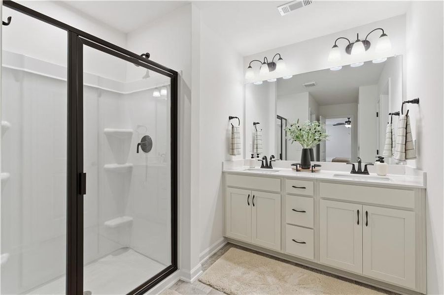 Furnished interior view inside a new home in Meadow Pines, Dallas (Image 16).