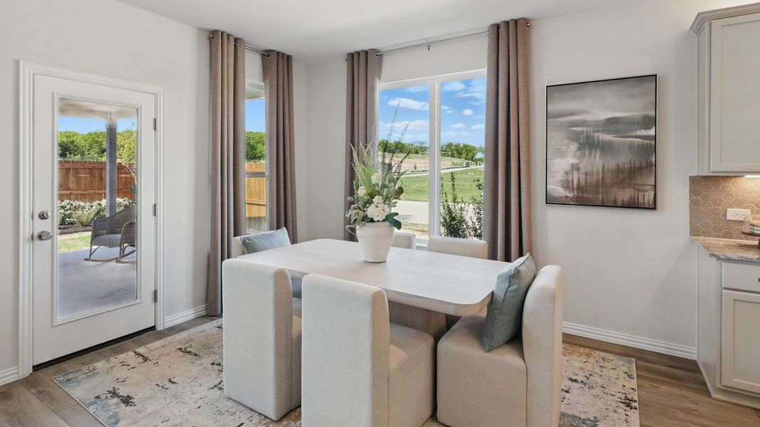 Representative furnished interior of a home built from the Rosewood by Brightland Homes in Green Oaks Preserve, Arlington (Image 8).