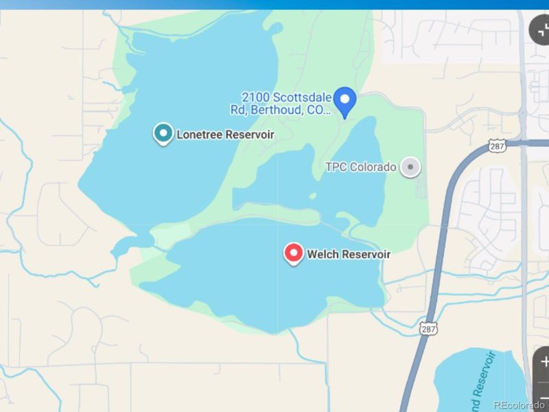Map of the Area - the lakes and golf surround