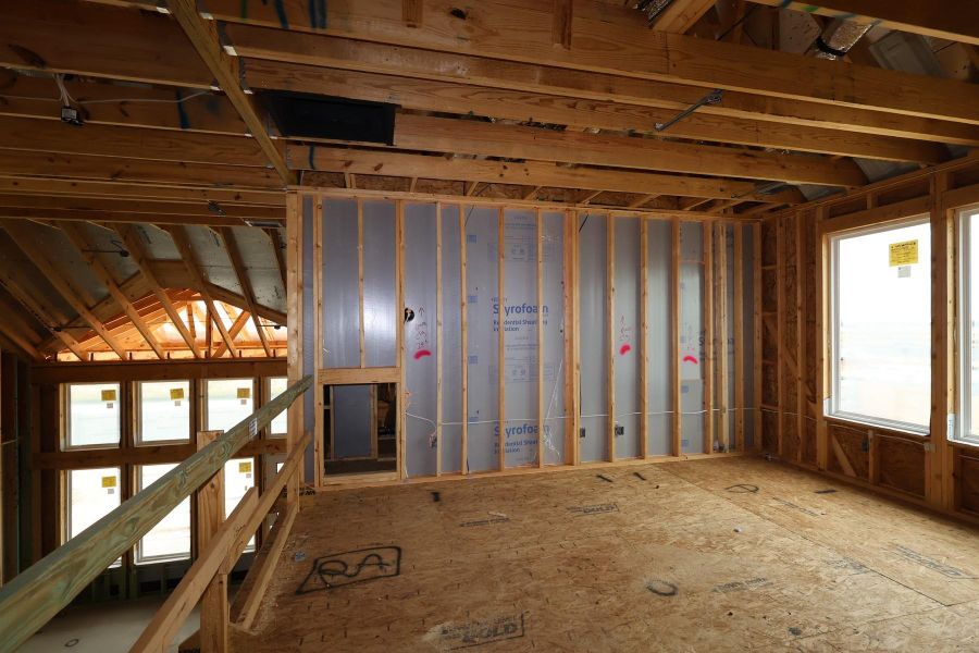 In-progress construction of a new home in Jubilee 50′, Hockley, TX (Image 18).