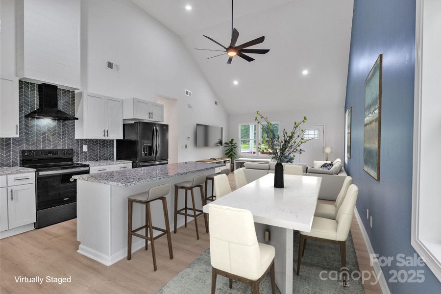 Furnished interior view inside a new home in , Cherryville (Image 28).