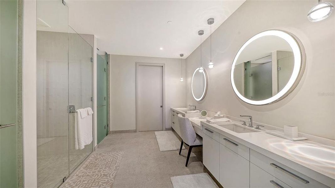 Furnished interior view inside a new home in , Longboat Key (Image 38).