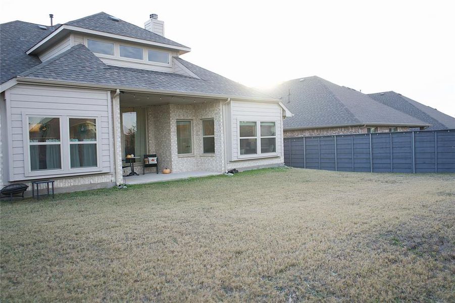 Exterior details and patio area of a home in , Little Elm (Image 3).