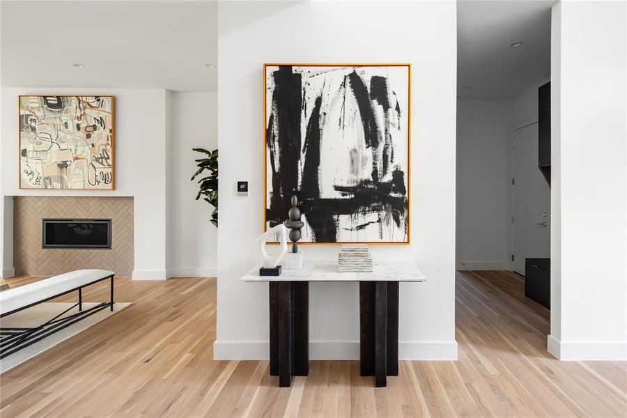 Furnished interior view inside a new home in , Dallas (Image 19).