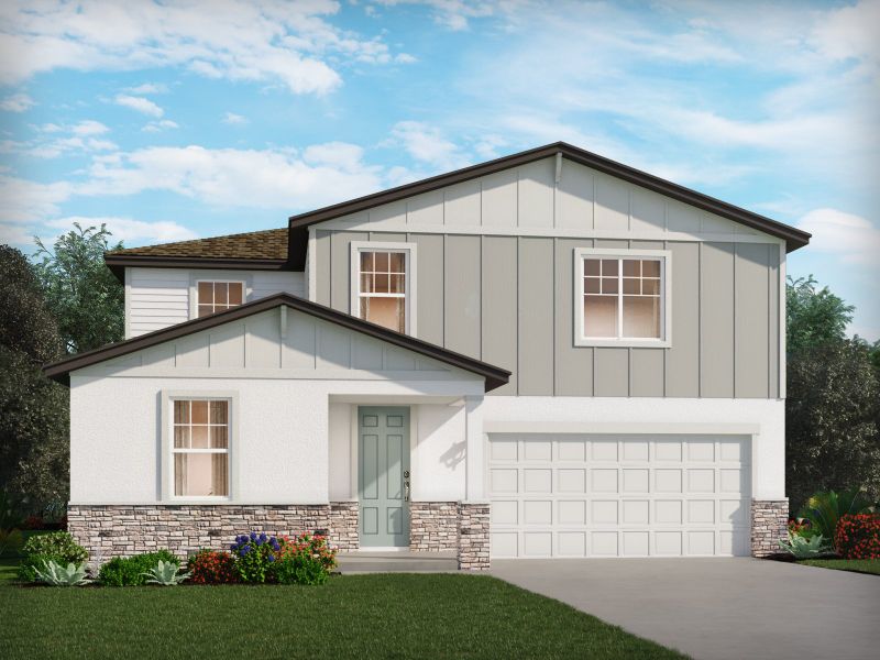 Front exterior of a home in the Hilltop Vistas community, located in Dade City, FL (Image 2).