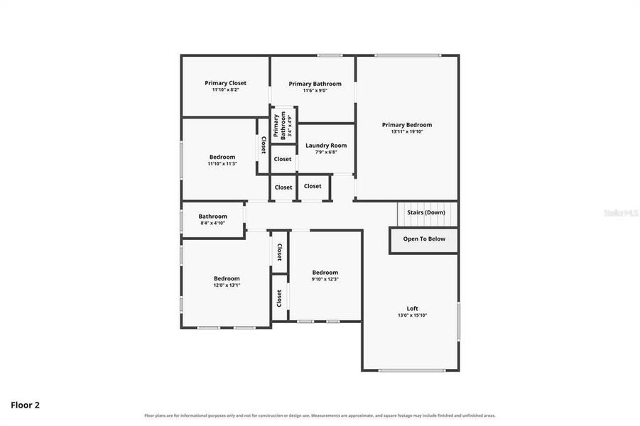 2D floor plan layout of this home in , Orlando, FL (Image 5).