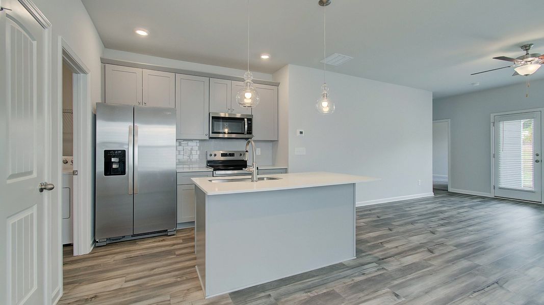 Representative furnished interior of a home built from the Emma by DRB Homes in Enclave at Evergreen, Fairburn (Image 25).
