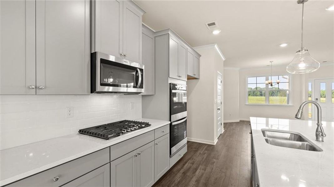 Furnished interior view inside a new home in Heritage Pointe, Senoia (Image 8). Furnished interior view inside a new home in Heritage Pointe, Senoia (Image 8).