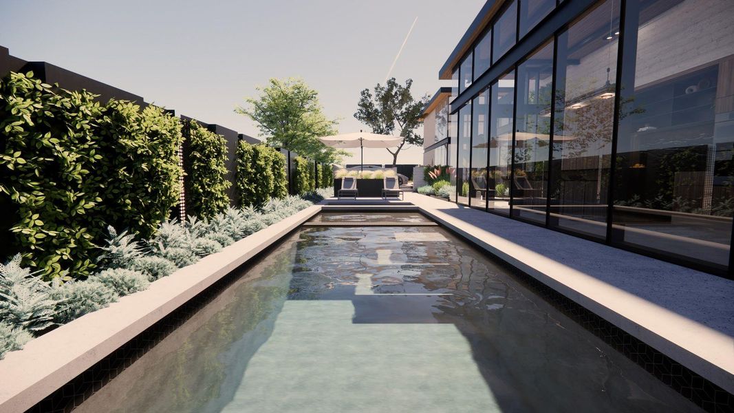Exterior details and patio area of a home in , Austin (Image 28). Exterior details and patio area of a home in , Austin (Image 28).