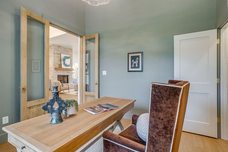 Furnished interior view inside a new home in , Burleson (Image 26).