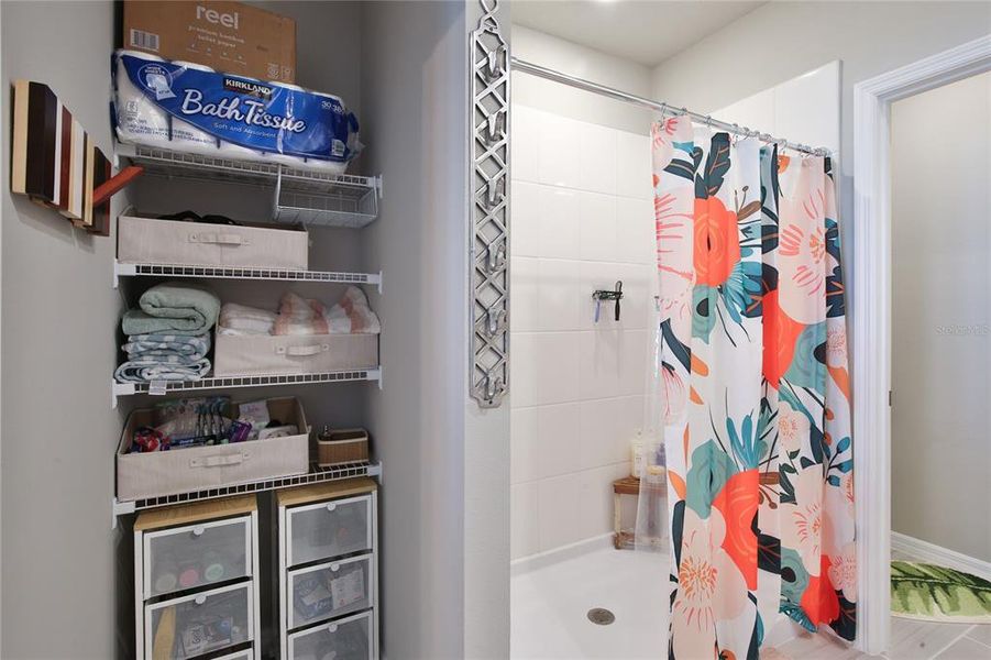 Primary Bath Storage/Linen Closet