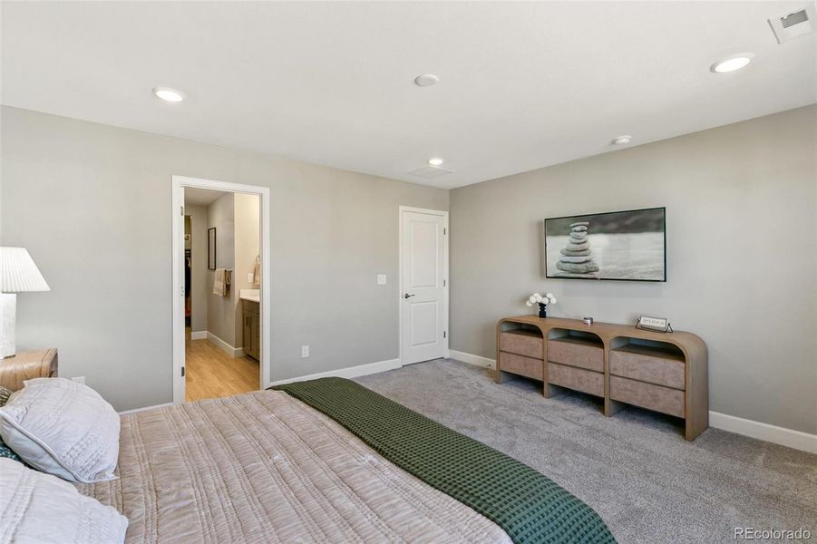 Furnished interior view inside a new home in Sunstone Village at Terrain, Castle Rock (Image 29). Furnished interior view inside a new home in Sunstone Village at Terrain, Castle Rock (Image 29).